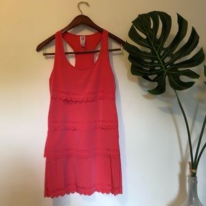 [alya] laser cut dress